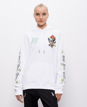 Off-White Белые худи Show NY 29E00322T