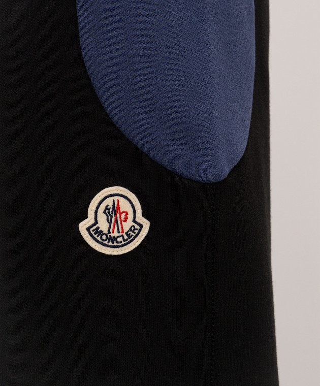 Moncler Черные спортивные брюки с логотипом L20918H00013899V4 изображение 5