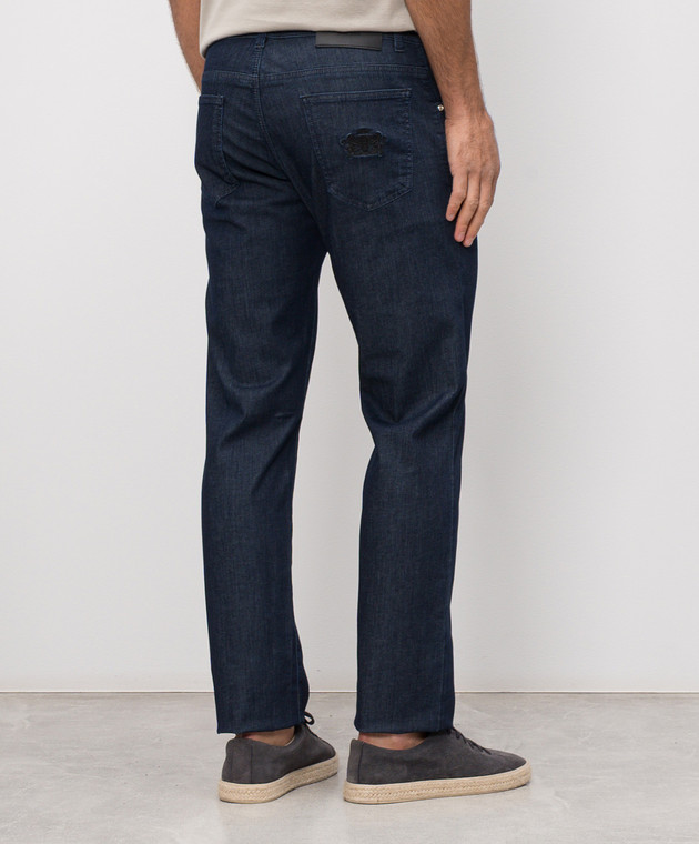 Castangia dal 1850 Сині джинси з вишивкою 5T123S26 зображення 4