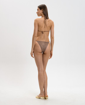 Missoni Коричневый купальник с люрексом MC22SP00BR014D