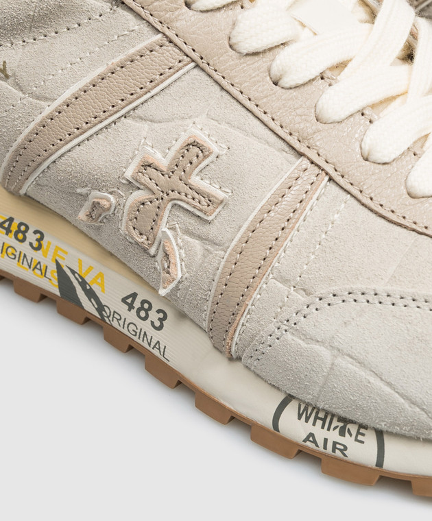 Premiata Серые замшевые кроссовки Lucy LUCYD018414 изображение 5