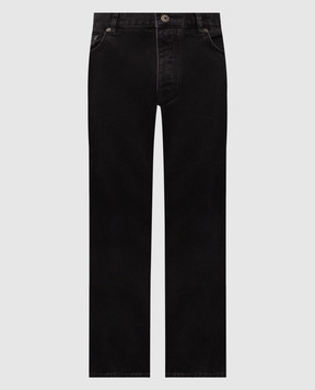 Off-White Чорні джинси з принтом Half Arrow 44MYA18JF26D00E