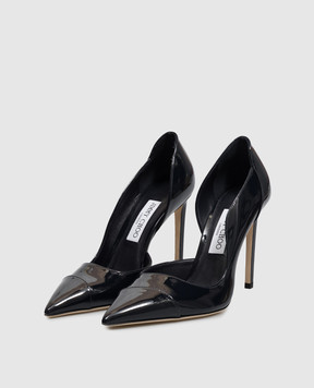 Jimmy Choo Сині шкіряні лаковані туфлі Brigitte BRIGITTE100PAT