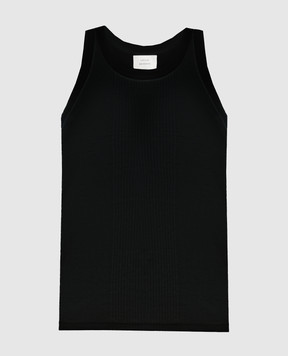 Loulou de Saison Черная майка LIMBA с вышивкой эмблемы LIMBALDS