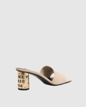 Givenchy Бежевые кожаные мюли Tape BE30AGE1J7