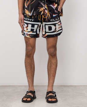 Rhude Черные шорты для плавания REGATTA CLUB RHPS26SH01108