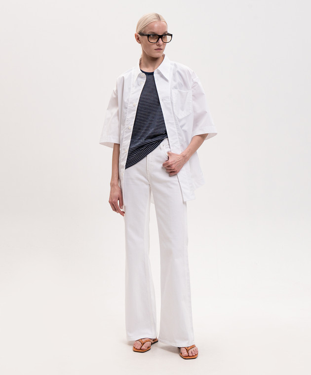 Ami Paris Синя майка в смужку FTP818JE0212 зображення 2