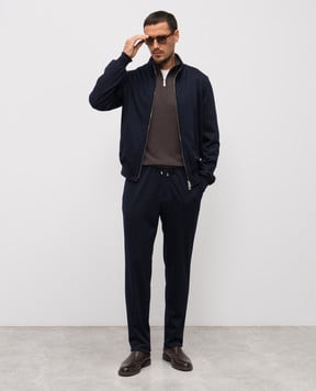 Enrico Mandelli Коричневый джемпер из шерсти 2K064A5270