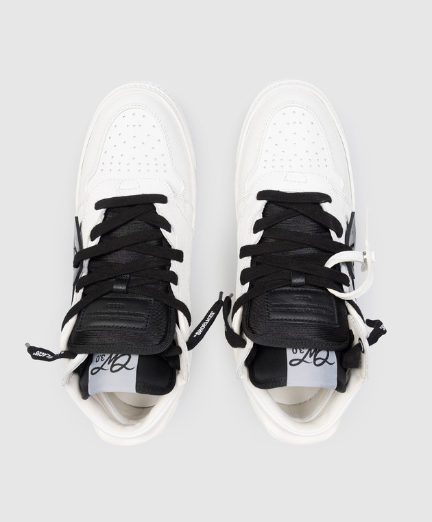 Off-White Кожаные белые кроссовки 3.0 Floating Arrow OMIA244S26LEA001 изображение 4