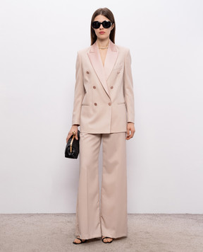 Dondup Бежевые брюки клеш с шерстью DP802SWFH188DXXX