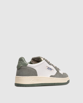 AUTRY Білі шкіряні кросівки Medalist з логотипом A1UNAULWBW02