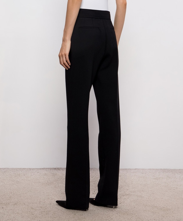 Valentino Черные брюки из шерсти 9B3RB7C2A9K изображение 4