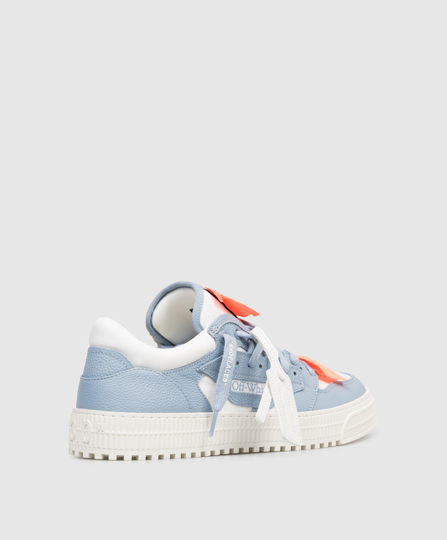 Off-White Комбинированные голубые кроссовки 3.0 Off Court OMIA29KS26LEA001 изображение 3