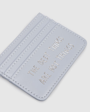 Max & Co Голубой картхолдер с надписью MCLBACIO