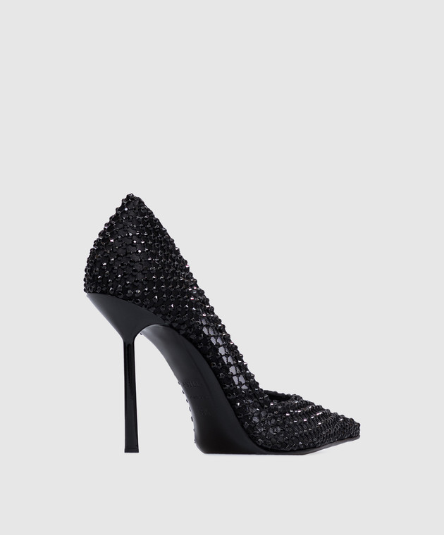 Le Silla Чорні туфлі Gilda з кристалами 4190E090BXPPSSM зображення 3