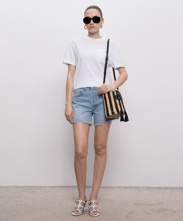 AGOLDE Сині джинсові шорти Comeback з ефектом потертості A90101810 зображення 2