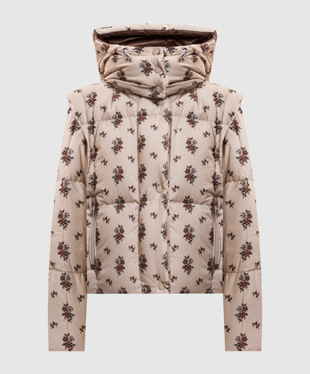 Moncler Бежевая пуховая куртка-трансформер Torcol L20931A00096599QN