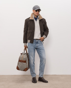 Brunello Cucinelli Коричнева куртка MG5456003