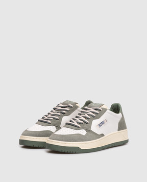 AUTRY Білі шкіряні кросівки Medalist з логотипом A1UNAULWBW02