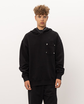Palm Angels Черные худи с принтом логотипа PAMBB005FL002