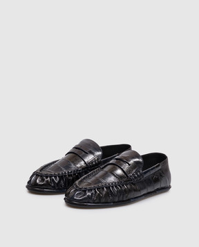 Saint Laurent Кожаные мокасины Cassandre A00415EABM0