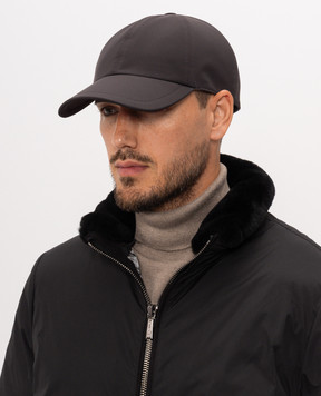 Enrico Mandelli Сіра кепка CAP401519V