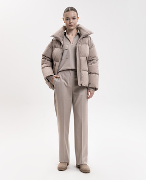 Woolrich Бежевий пуховик Kelly CFWWOU2230FRUT1148