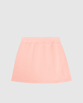 Dolce&Gabbana Дитяча рожева спідниця з фактурним логотипом L5JIC1G7PWH812+