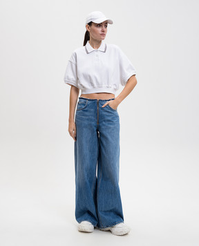 Alexander Wang Біле поло з логотипом 4CC1261207