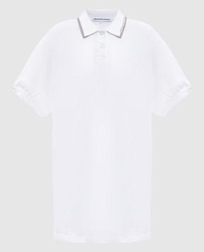 Alexander Wang Біла сукня-поло міні з логотипом 4CC1266902