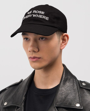 Ann Demeulemeester Чорна кепка Ini B0013901FA722