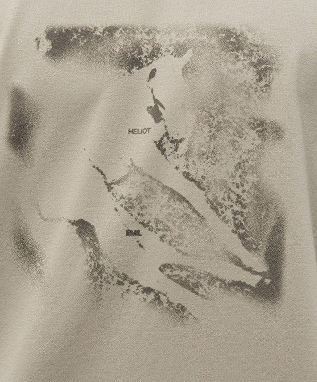 Heliot Emil Футболка FOAL цвета хаки M09170 изображение 5