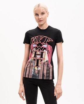 Off-White Чорна футболка Starcity 29A00306T