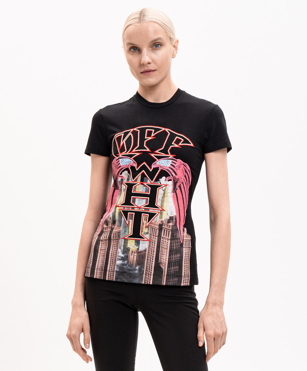 Off-White Чорна футболка Starcity 29A00306T зображення 3