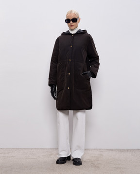 Moncler Черная двухсторонняя пуховая куртка Thymlong L10931C00005599CC