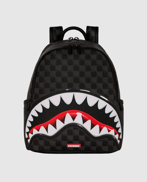 Sprayground Детский серый рюкзак SHARKS IN PARIS с принтом 910B8943NSZ