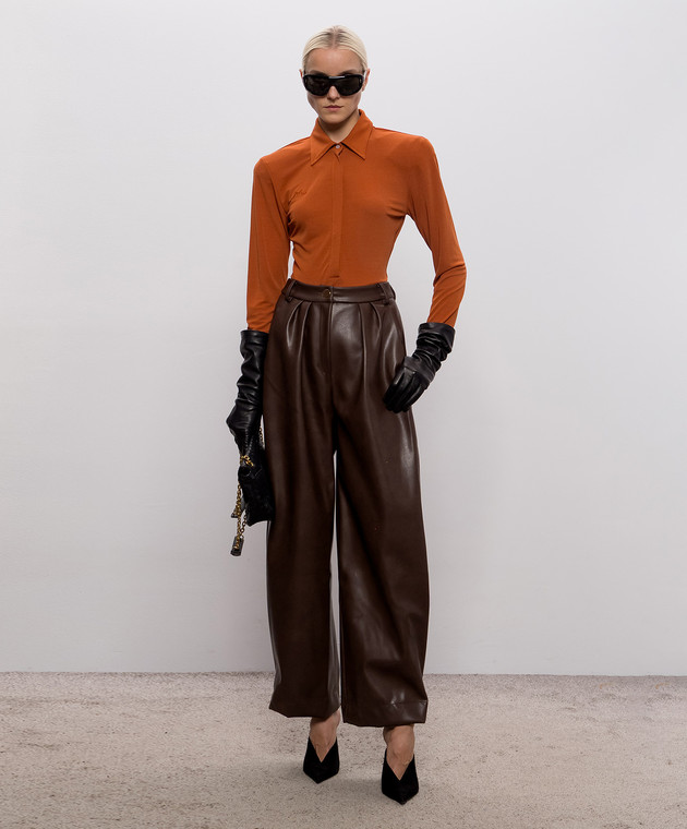 Rowen Rose Коричневое поло RRJ501 изображение 2