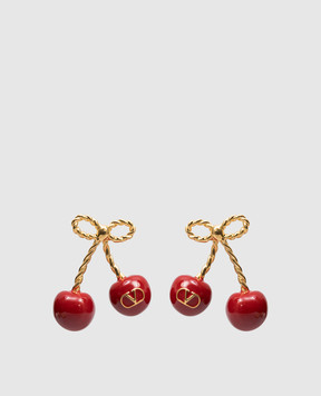 Valentino Золотисті сережки Cherryfic з емблемою 8W2J0Z80MJP