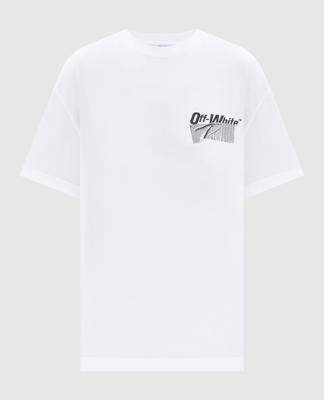 

Белая футболка Soundsystem Tape с логотипом, Белый, Футболки