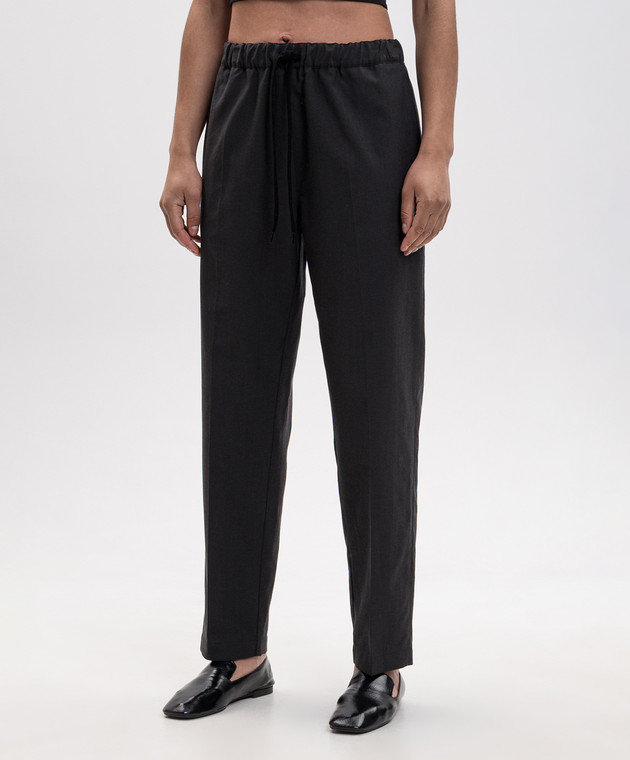 Maison Margiela MM6 Черные брюки с шерстью S52KA0485M36006 изображение 3