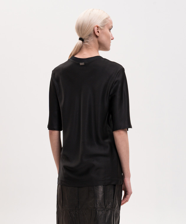 Ami Paris Черная футболка FTP828VI0053 изображение 4