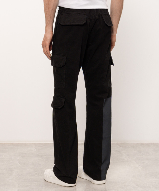 Off-White Бежевые брюки карго с принтом логотипа 44MCF04PF26F001 изображение 4