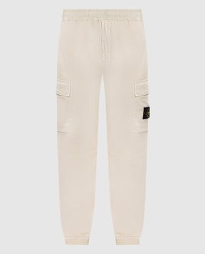 Stone Island Бежеві джогери з патчем логотипа L1S153100031S0A10