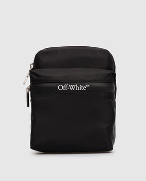 Off-White Чорна сумка з логотипом OMNQ082C99FAB001