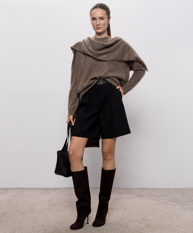 Max Mara Чорні шорти ARGENTO з вовни MXMARGENTO зображення 2