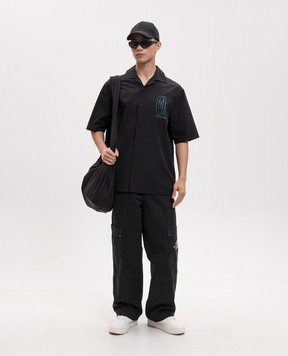Off-White Чорна сорочка з принтом Double Arrow 44XGG01FS26F001