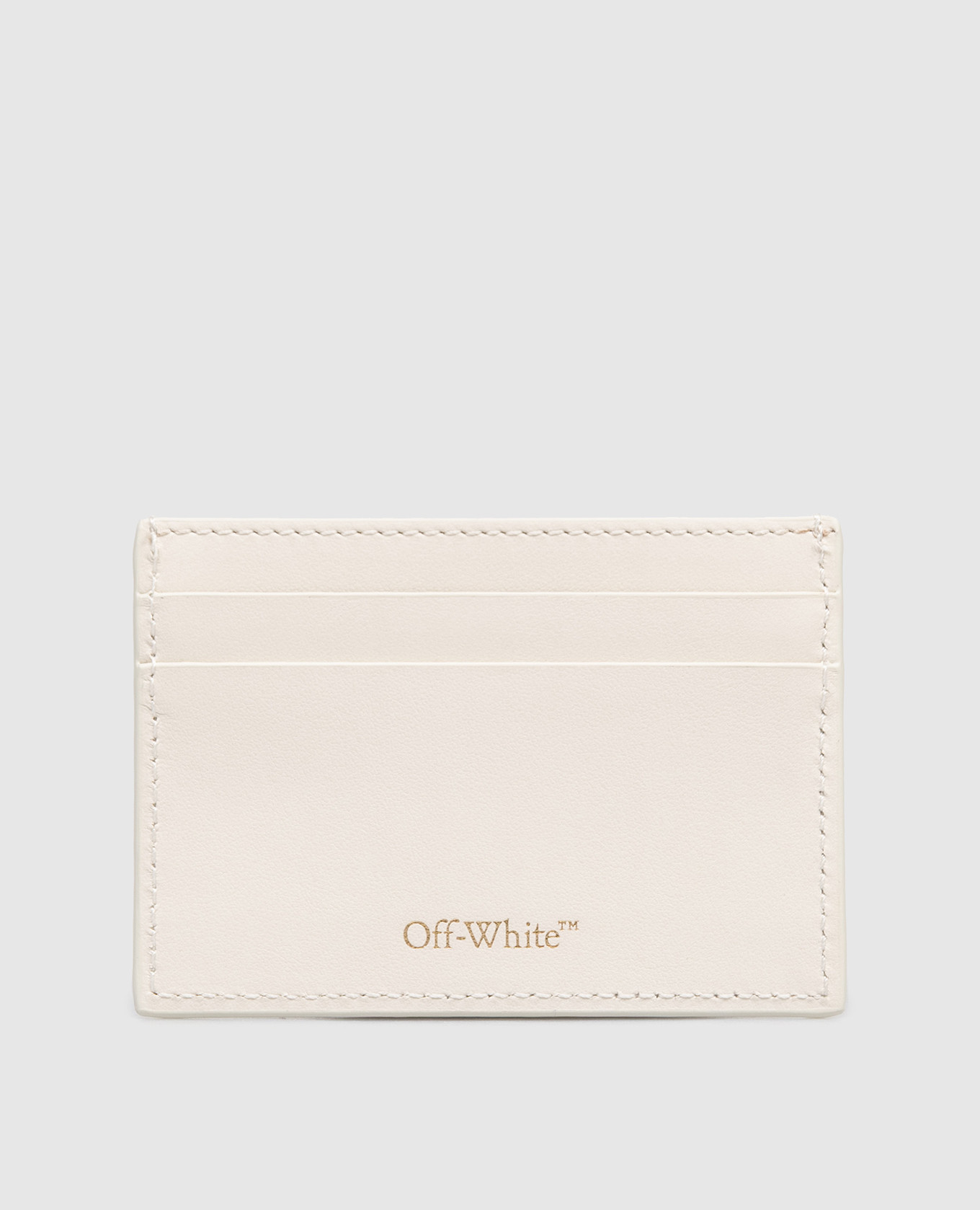 

Бежевый кожаный картхолдер Diag, Портмоне