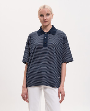 Ami Paris Синє поло в смужку UPL422JE0212