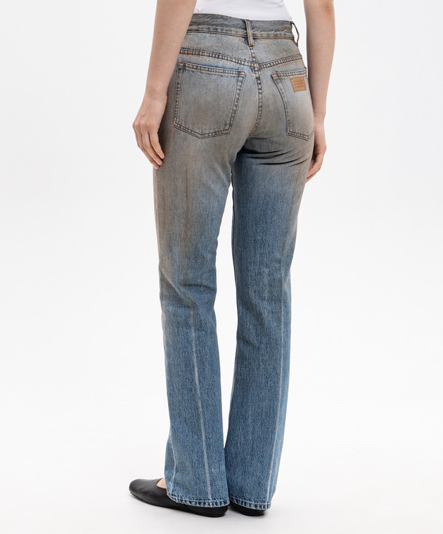 Maison Margiela MM6 Синие джинсы с винтажным эффектом S62LB0213M30055 изображение 4