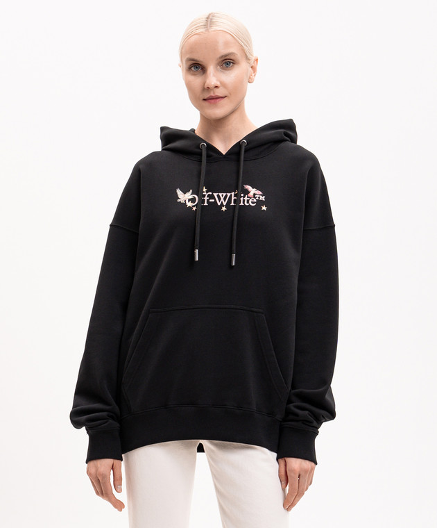 Off-White Черное худи Dream Arrow 29E00297T изображение 3